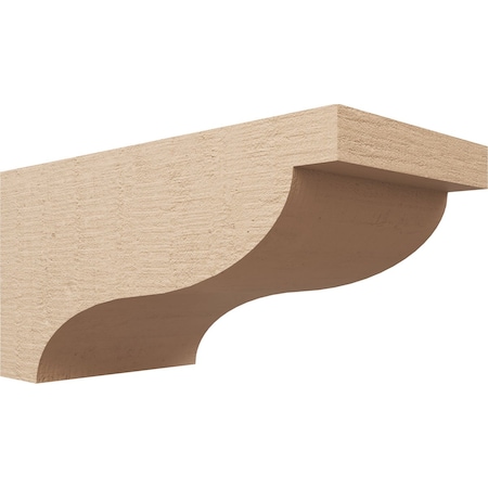 Ekena Millwork 12"W x 24"D x 12"H Wide Garner Rough Cedar Woodgrain TimberThane Corbel, Primed Tan CORUR12X24X12GARRCPR